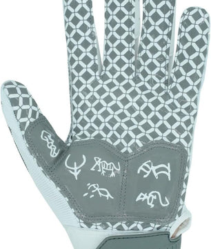 Seibertron Youth Full Finger Lineman 2.0 Padded Palm Football Receiver Gloves, Flexible TPR Impact Protection Back of Hand Glove - Seibertron