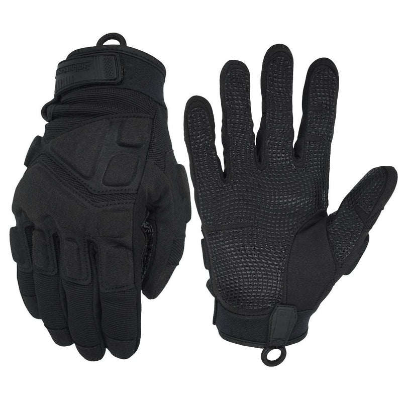 color:Black | Seibertron S.O.L.A.G 2.0 Full Finger water resistant full finger tactical gloves image 01