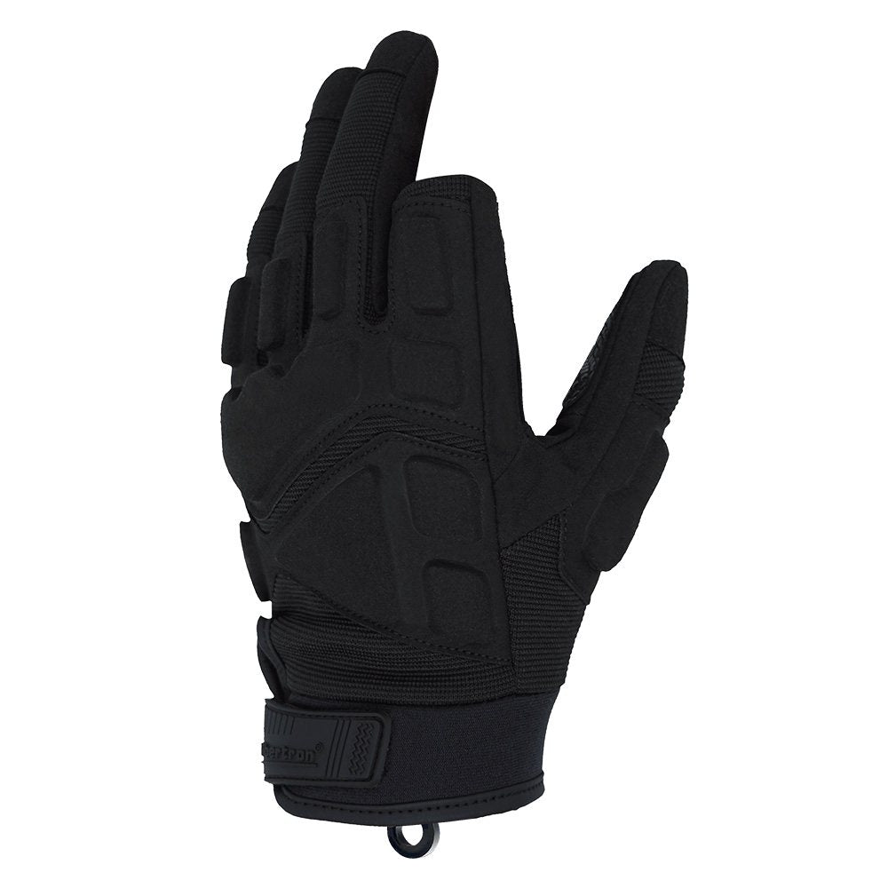 color:Black | Seibertron S.O.L.A.G-HI 2.0 half index finger tactical gloves image 02