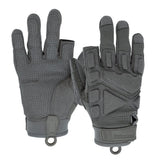 color:Grey | Seibertron S.O.L.A.G-HI 2.0 half index finger tactical gloves image 06