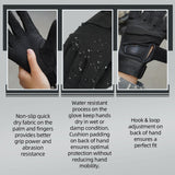 color:Black | Seibertron S.O.L.A.G Tactical Full Finger Gloves water resistant touchscreen tactical full finger gloves image 04