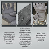 color:Grey | Seibertron S.O.L.A.G Tactical Full Finger Gloves water resistant touchscreen tactical full finger gloves image 08