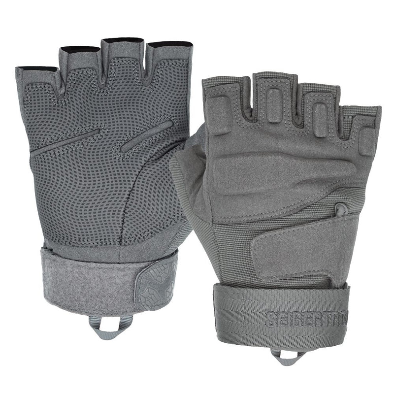 color:Grey | Seibertron S.O.L.A.G Half Finger half finger tactical gloves image 05