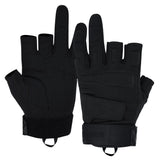 color:Black | Seibertron S.O.L.A.G-T three fingerless tactical gloves image 01