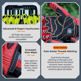 color:Red | Seibertron SPS2 Plus summer motorcycle gloves with carbon fiber knuckle protection image 28