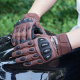 color:Brown | Seibertron SPS2 Plus summer motorcycle gloves with carbon fiber knuckle protection image 42