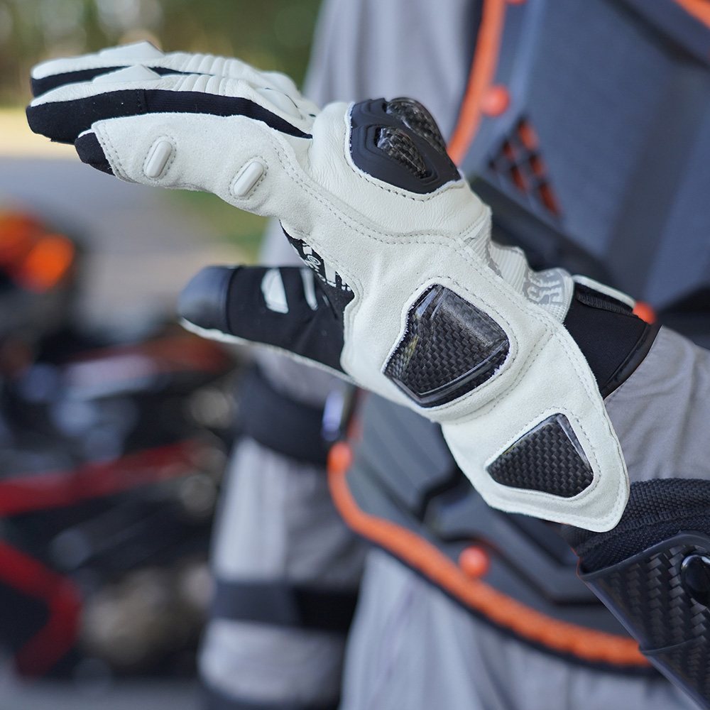 color:White | Seibertron SPS-4 winter cold weather rainproof motorcycle gloves image 08