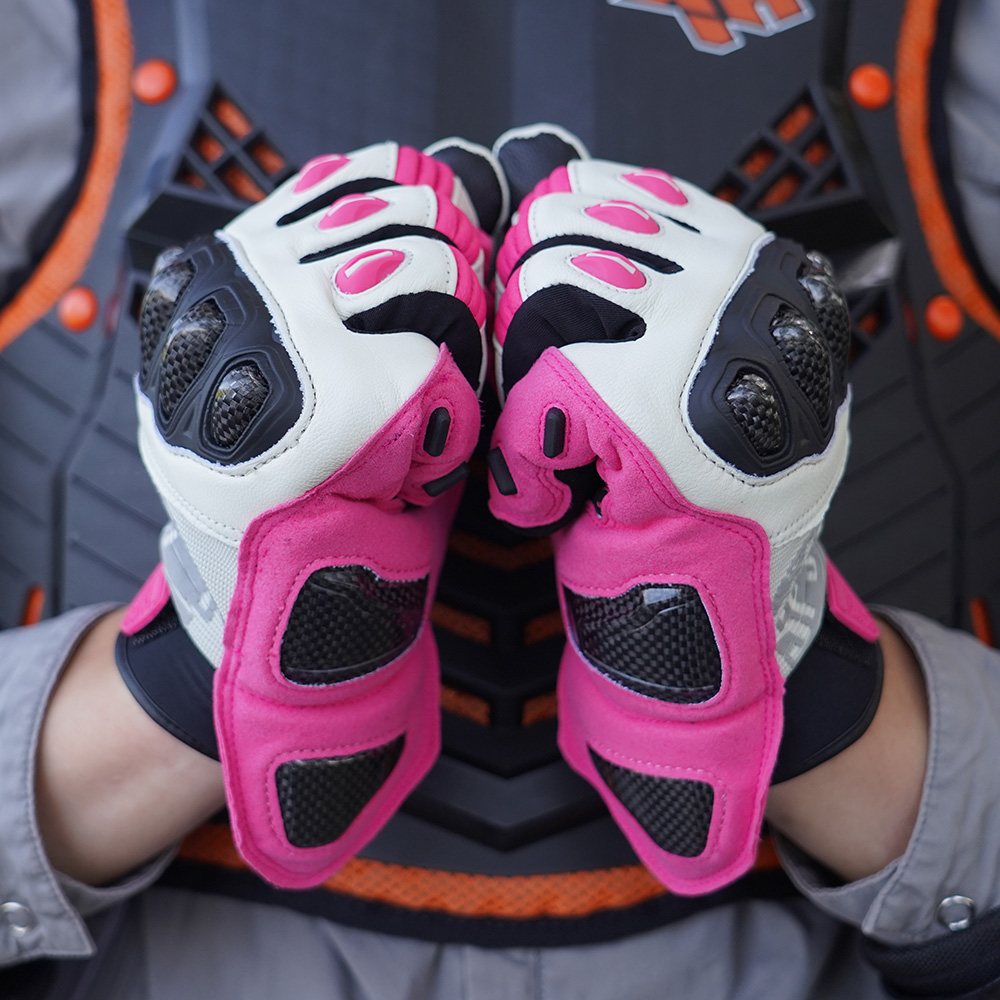 color:Pink | Seibertron SPS-4 winter cold weather rainproof motorcycle gloves image 16