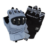 color:Grey | Seibertron SPS-5 half finger motorcycle gloves image 12