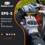 color:Grey | Seibertron SPS-5 half finger motorcycle gloves image 13