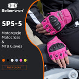 color:Pink | Seibertron SPS-5 half finger motorcycle gloves image 17
