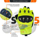 color:Yellow | Seibertron SPS-5 half finger motorcycle gloves image 23