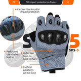 color:Grey | Seibertron SPS-5 half finger motorcycle gloves image 14