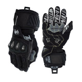 Seibertron SPS-7L long-cuff motorcycle racing gloves in Black