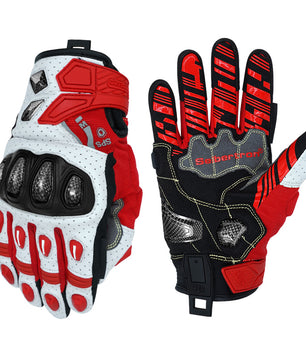 Seibertron SPS-7W waterproof motorcycle gloves in Red