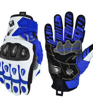Seibertron SPS-7W waterproof motorcycle gloves in Klein Blue