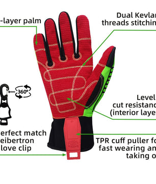 Thermal lined work gloves for cold weather protection