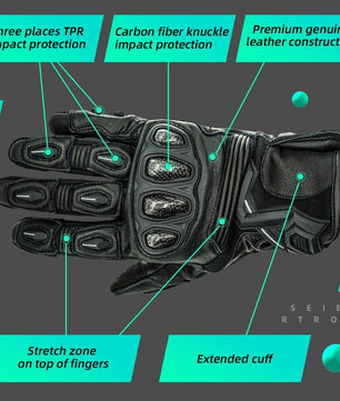 Touchscreen motorcycle gloves compatible with mobile devices