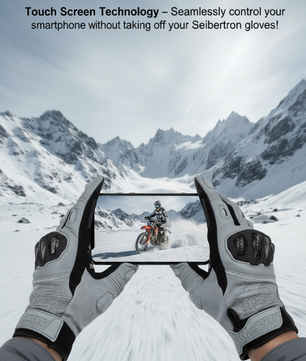 Waterproof riding gloves for wet and cold environments