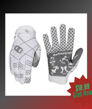 cheap white football gloves