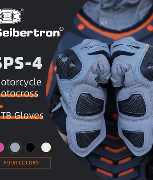 Seibertron Youth SPS-4 Leather Winter Motorcycle Gloves for Men, Boys, and Girls – Waterproof Warm Thinsulate Riding Gloves with Touchscreen, Kevlar Fingerless Options, and Best Cold Weather Protection - Seibertron