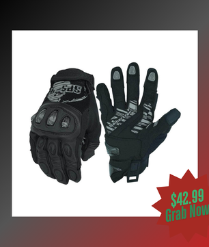 Winter biker gloves designed for cold riding