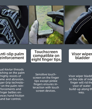 Winter biker gloves for cold riding environments