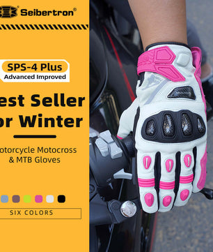 Cold weather motorcycle gloves for winter protection