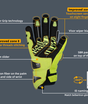 Winter moto gloves for cold weather riding