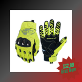 yellow motorcycle gloves