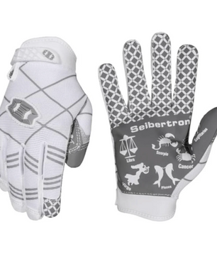 Youth football gloves designed for training and competition