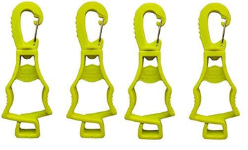 4 piezas de color amarillo fluorescente