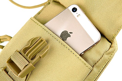 Seibertron Compact EDC Pouch Utility Gadget Wallet Fit 6.3" Phone Belt Bag