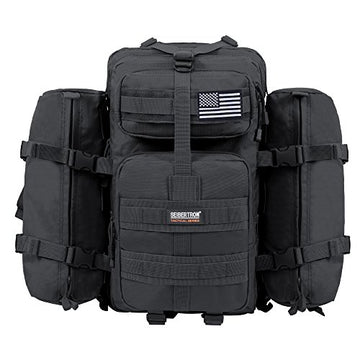 Black 37L+ 2 Detachable Packs