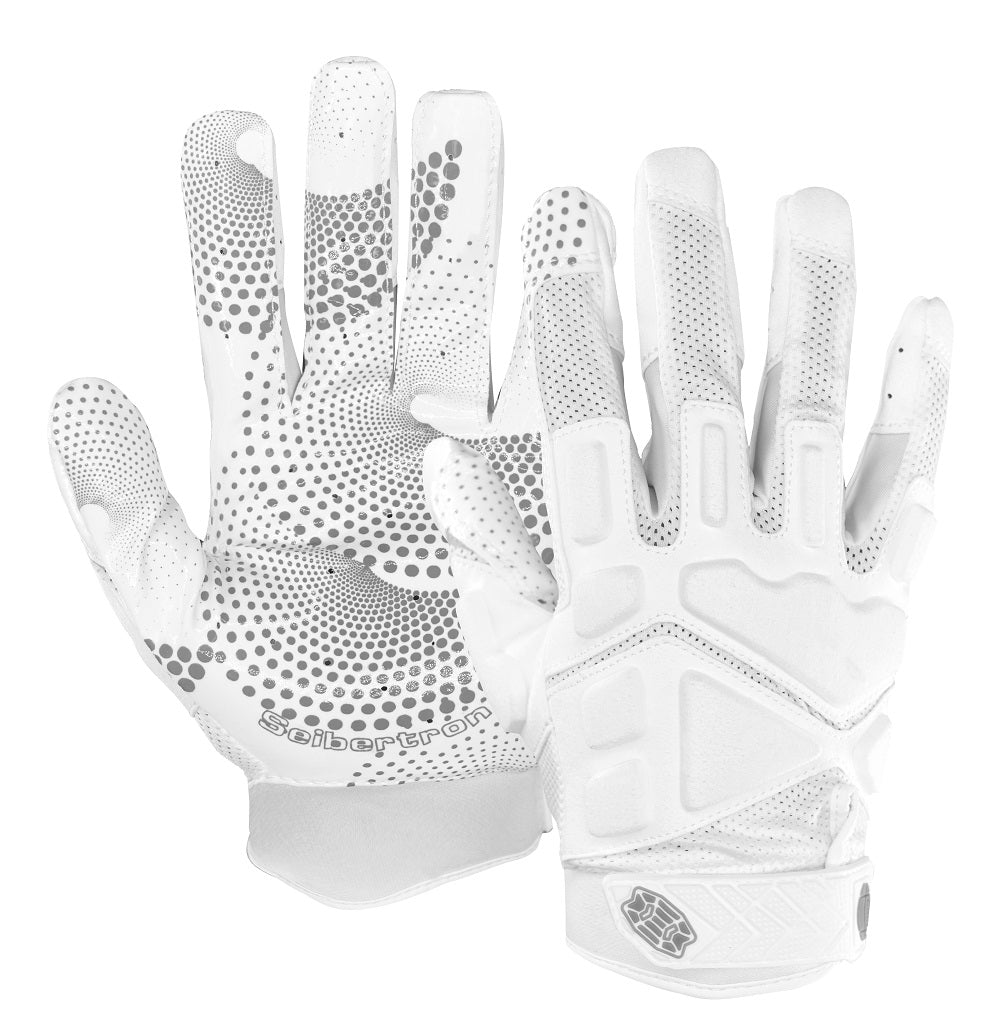 Seibertron Adult G.A.R.G 2.0 Gel Filled Patented Anti-Impact Ultra-Stick Football Sports Receiver Gloves