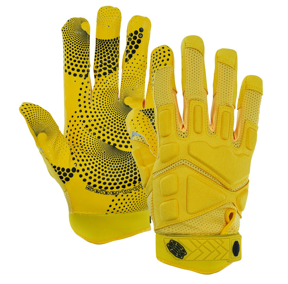 Seibertron Youth G.A.R.G 2.0 Gel Filled Patented Anti-Impact Ultra-Stick Football Sports Receiver Gloves