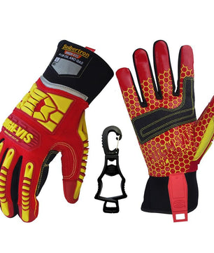 Seibertron HIGH-VIS HRC5 Rigger Excellent Grip Cut5 Handyman/Boxer Work Gloves Abrasion Resistant Oil & Gas Drilling Safety Impact Protection Gloves CE EN388 4542
