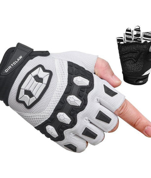 white bike gloves