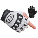 white bike gloves