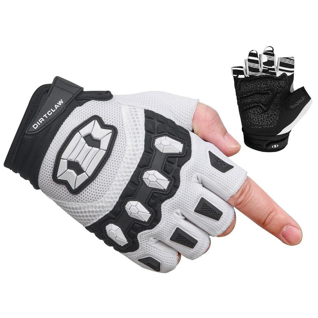 white bike gloves