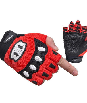 red motocross gloves