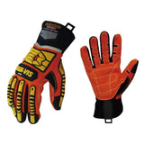 Seibertron HIGH - VIS SDX2 Resistant Reducing Anti - Impact Mechanics Heavy Duty Safety Rescue Gloves CE EN388 4232 with 1 Black Glove Clip - SeibertronTools