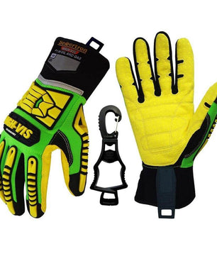 Seibertron HIGH - VIS SDXC5 Mechanics Cut5 Impact Cut Puncture Resistant Gloves Oil and Gas/Oilfield Safety Gloves CE EN388 4543 - Seibertron