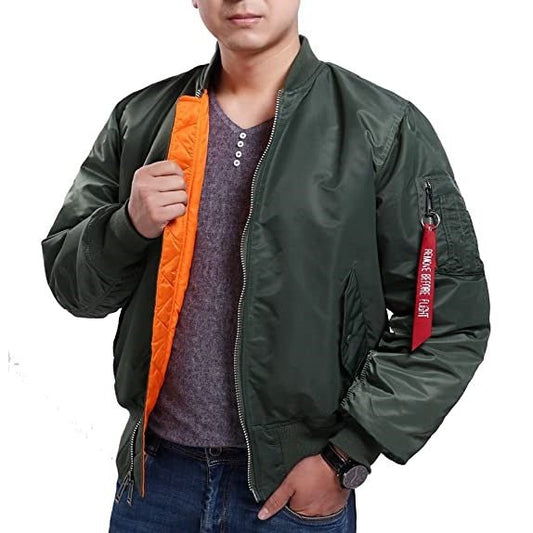 Seibertron Men's MA - 1 Bomber Flight Waterproof/Water Repellent Jacket - SeibertronApparel602201113598