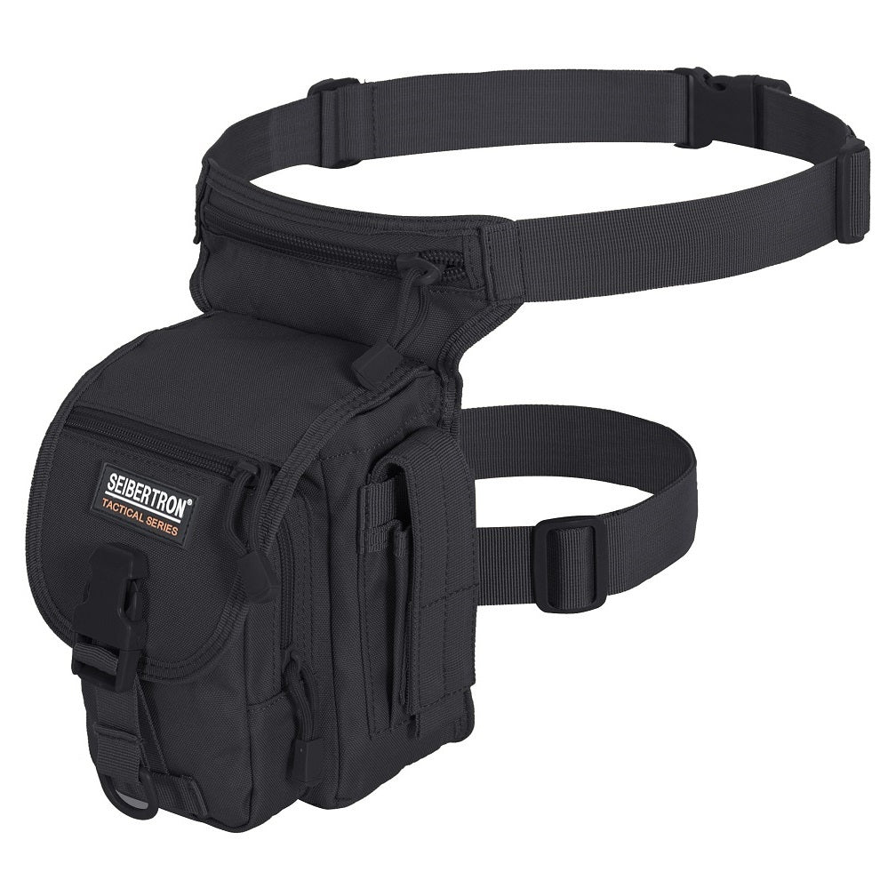 Seibertron waterproof motorcycle leg bag with MOLLE system