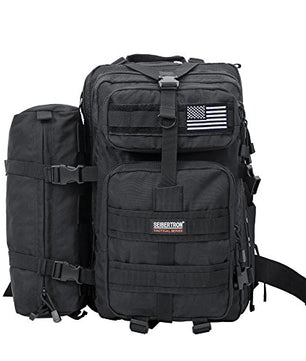 Outdoor backpack designed for efficient camping gear storage.