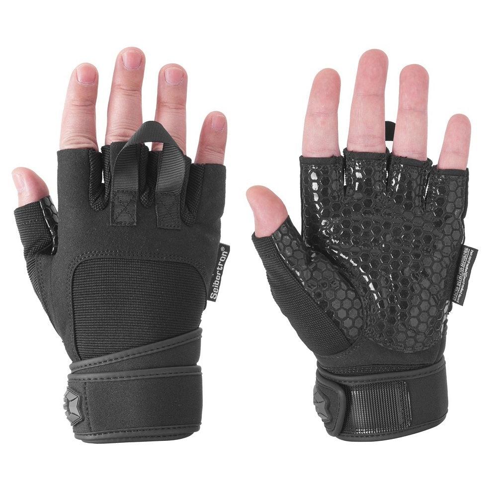 Seibertron PRO 2.0 Padded Super Grip Gloves for Lifting, Fitness, Men & Women - SeibertronSports602201108976