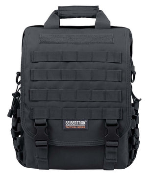 Waterproof tactical sling bag designed to securely carry laptops and essentials.