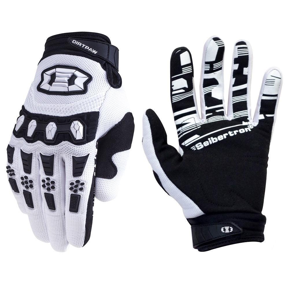 white mx gloves