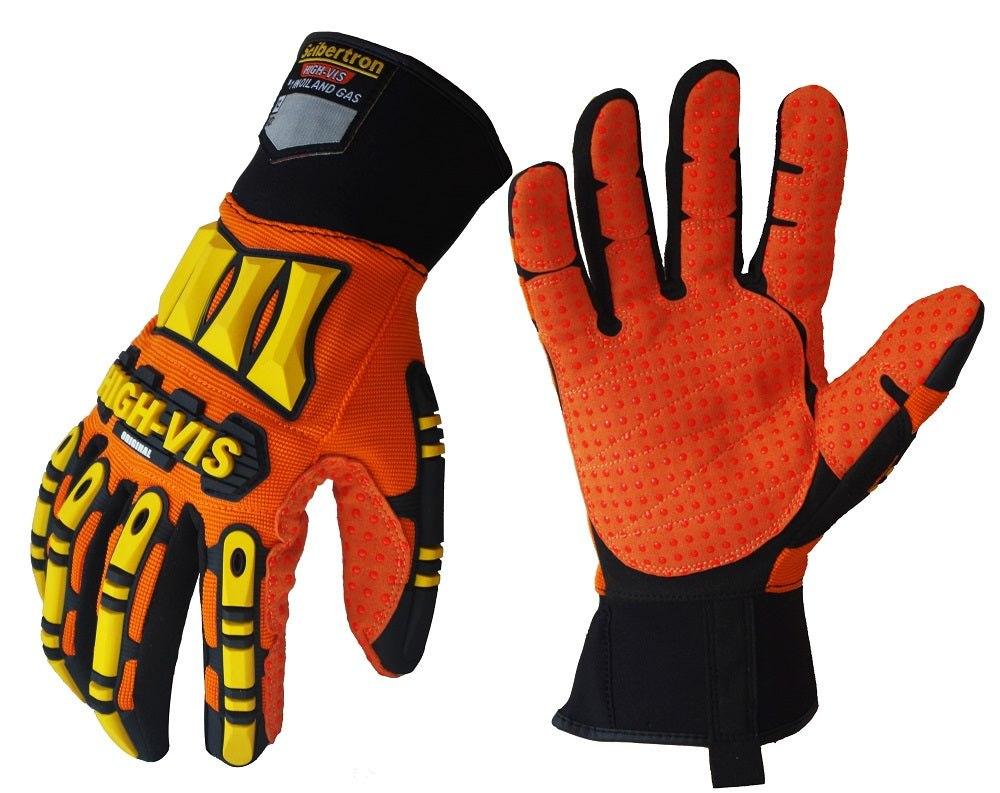Seibertron High-Vis SDX Resistant Reducing Anti-Impact Mechanics Heavy Duty Safety Gloves 
